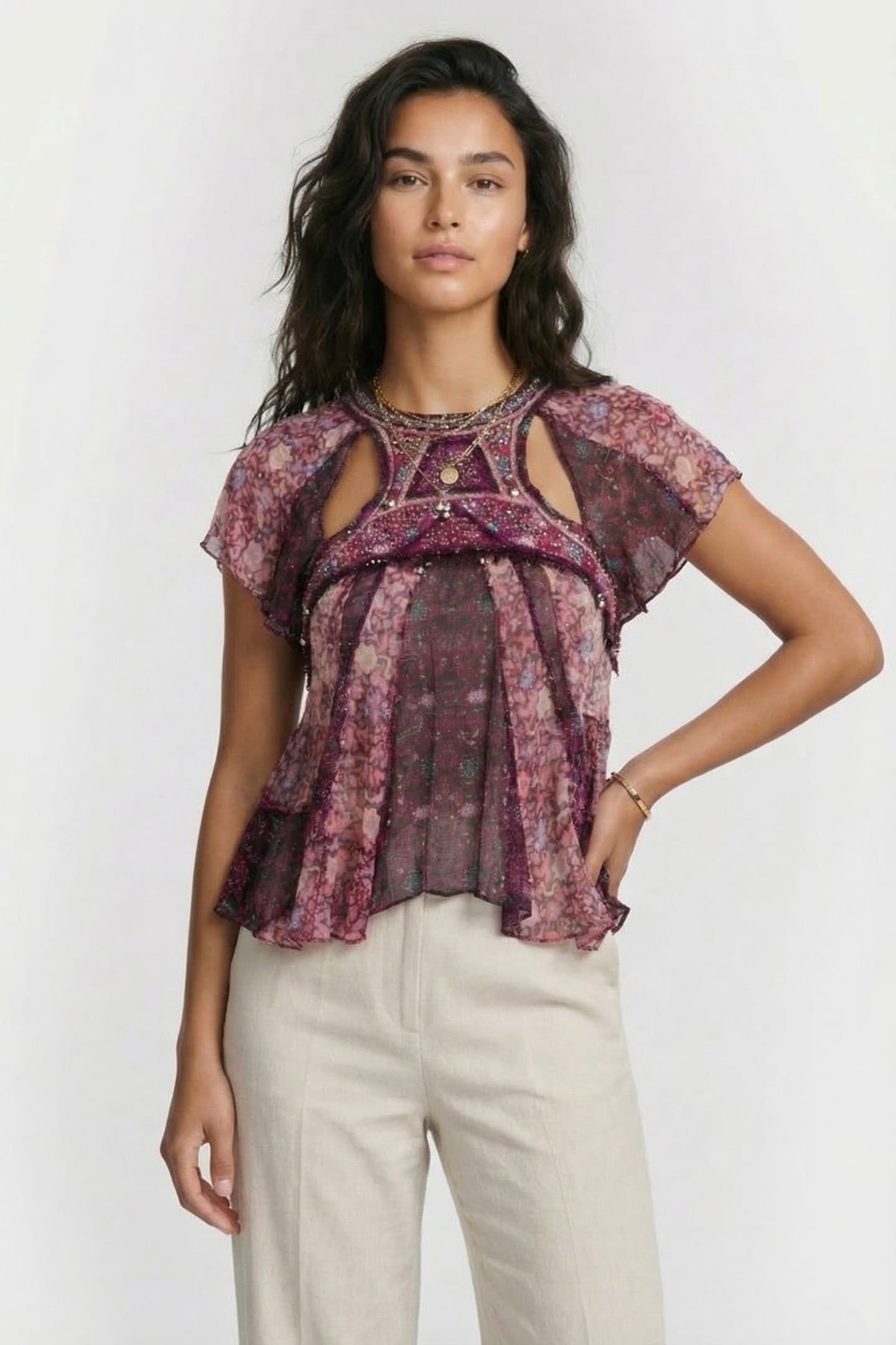 ORNA BLOUSE FUCHSIA 1