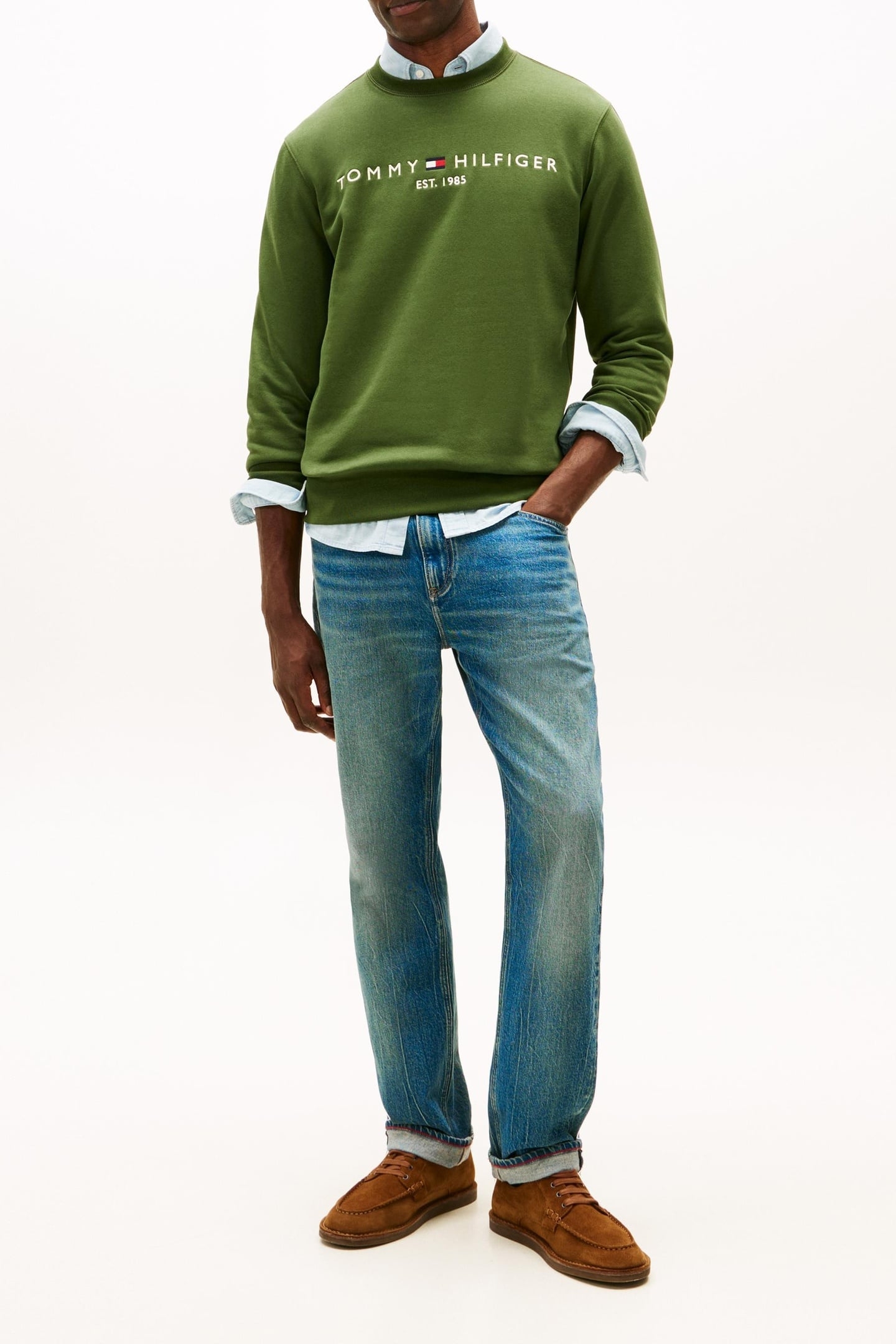 TOMMY LOGO SWEATSHIRT MOUNTAIN PINE 2