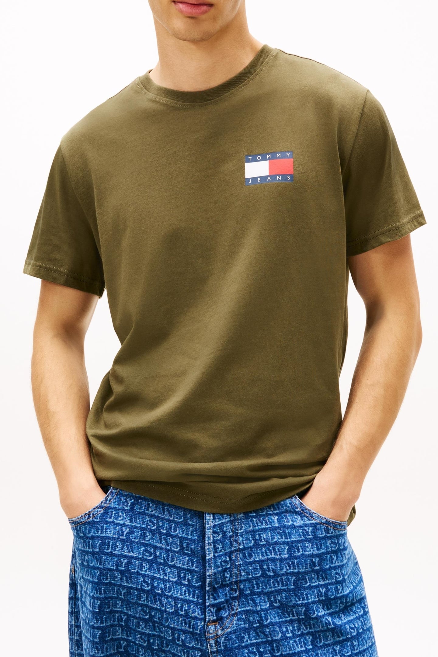 SLIM ESSENTIAL T-SHIRT DARK GREENERY 1