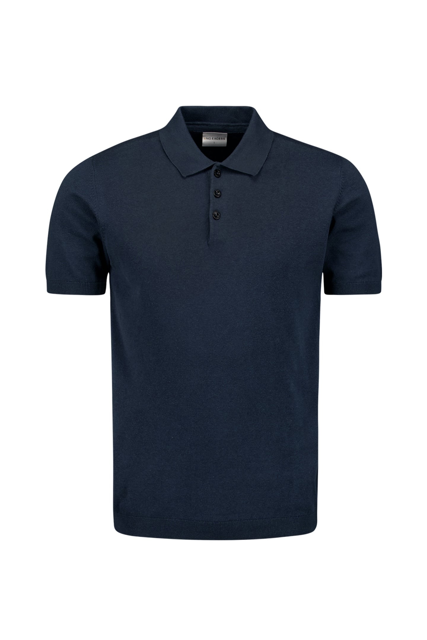 PULLOVER SHORT SLEEVE POLO BUTTON SOLID DEEP BLUE 4