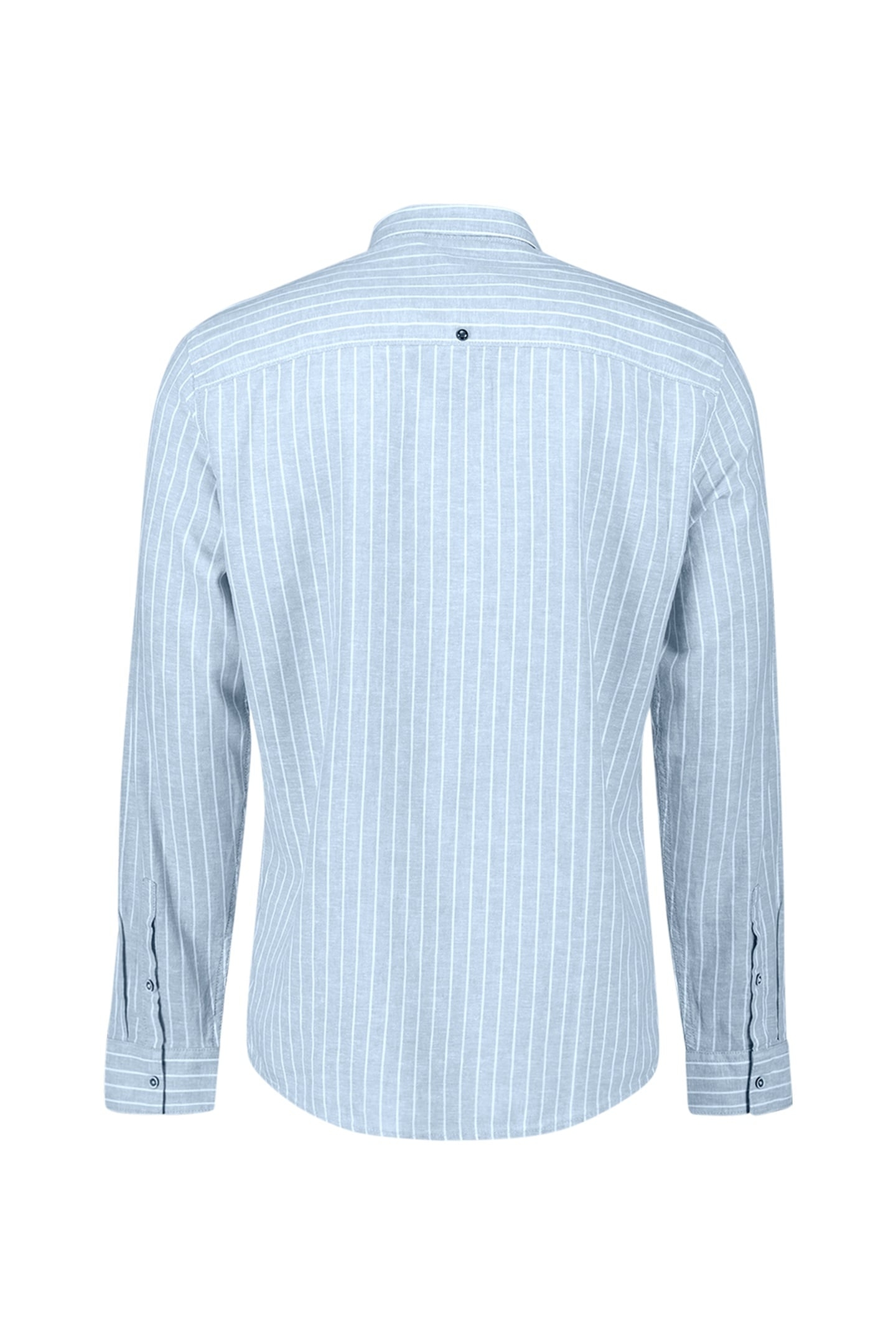 SHIRT STRIPE WITH LINEN BLUE 2