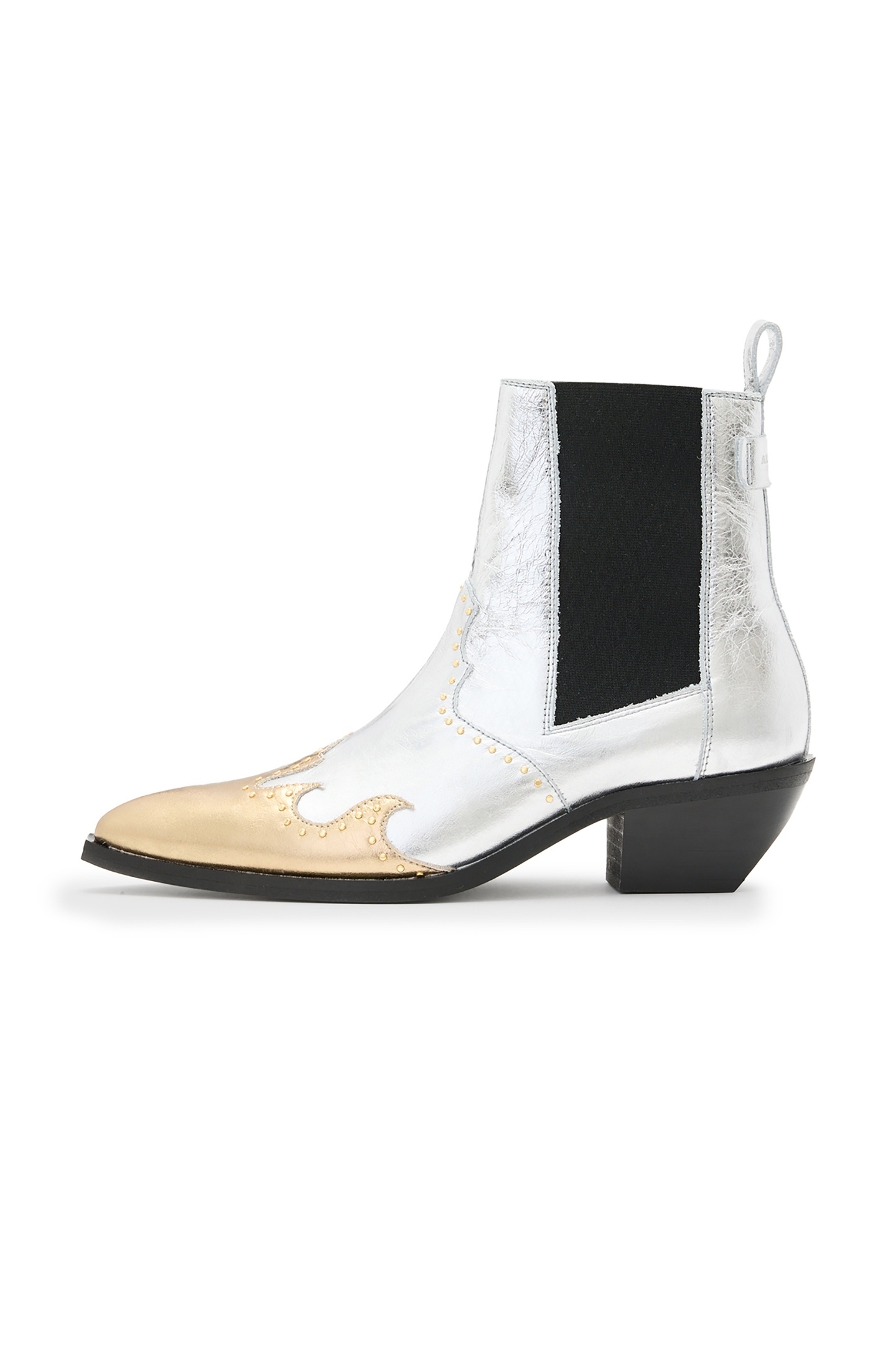 DENVER STUD BOOT SILVER/GOLD 3