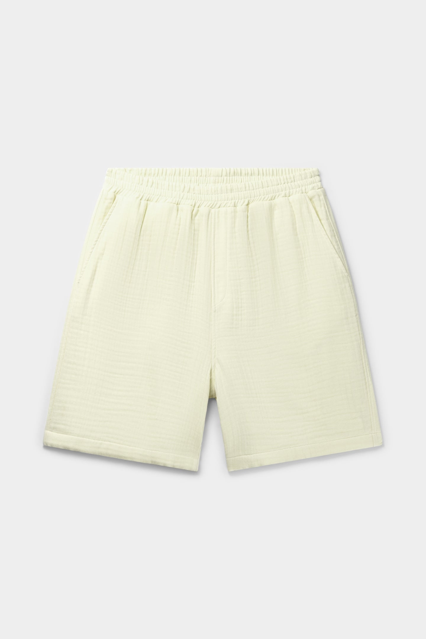 ENZI SEERSUCKER SHORTS ICING YELLOW 1
