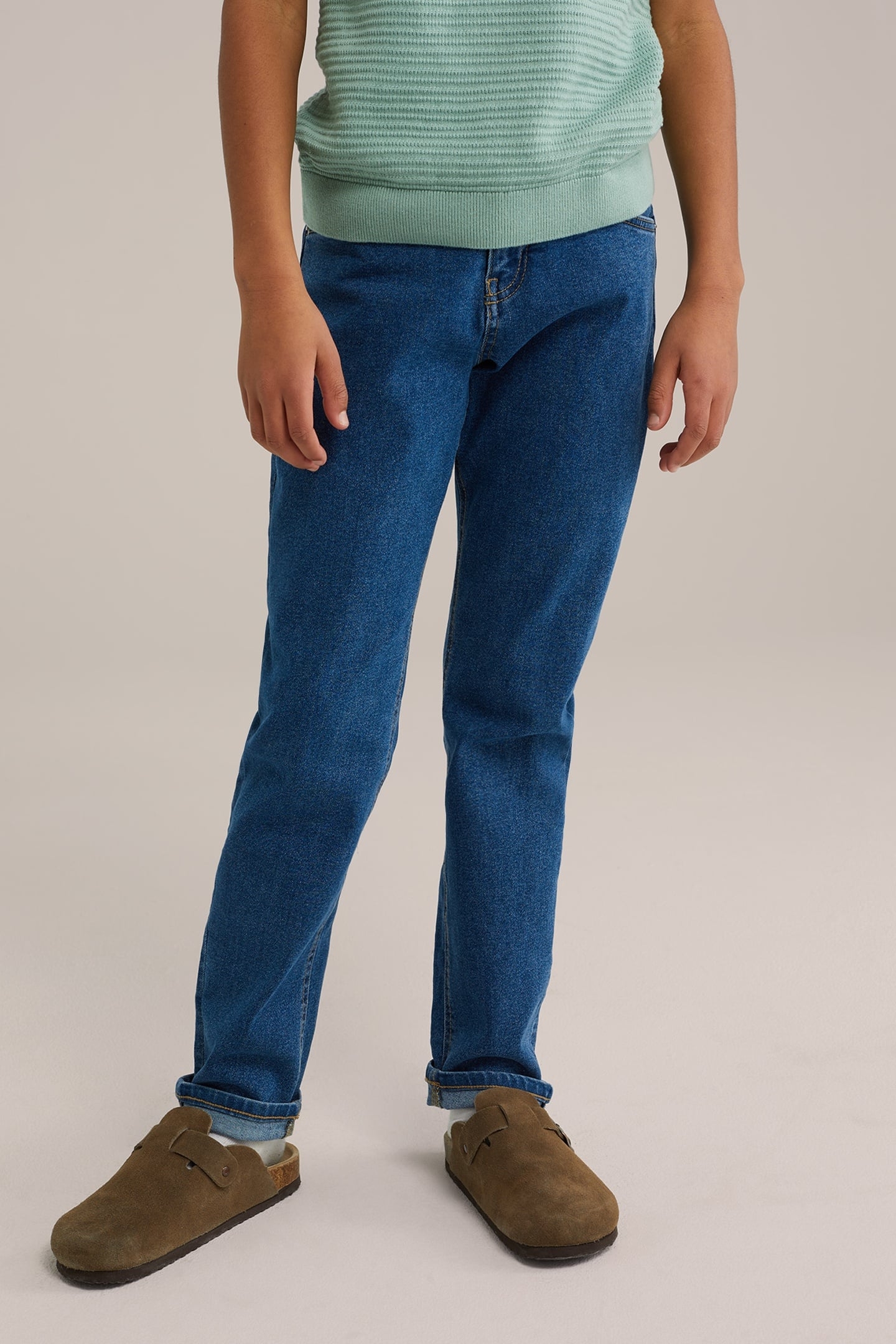 5-POCKET MID WAIST BLUE 2