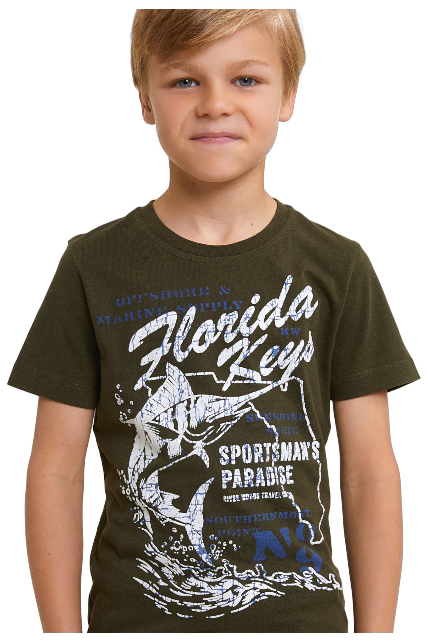 NORMAL FIT BASIC T-SHIRT SHORT SLEEVES FOREST MIX 2