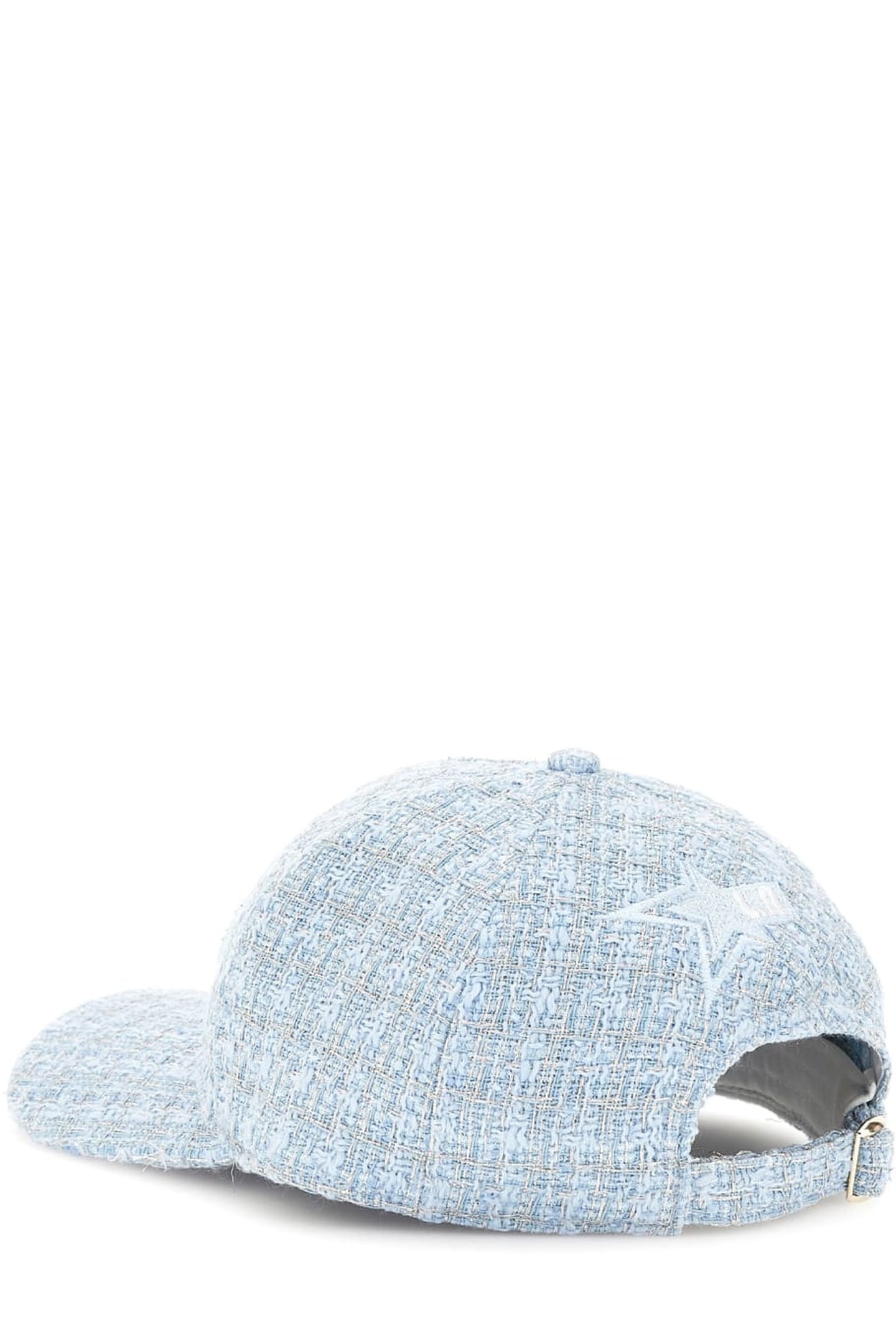 GUESS ECO ELSA TWEED BASEBALL LIGHT BLUE/WHITE COM 4