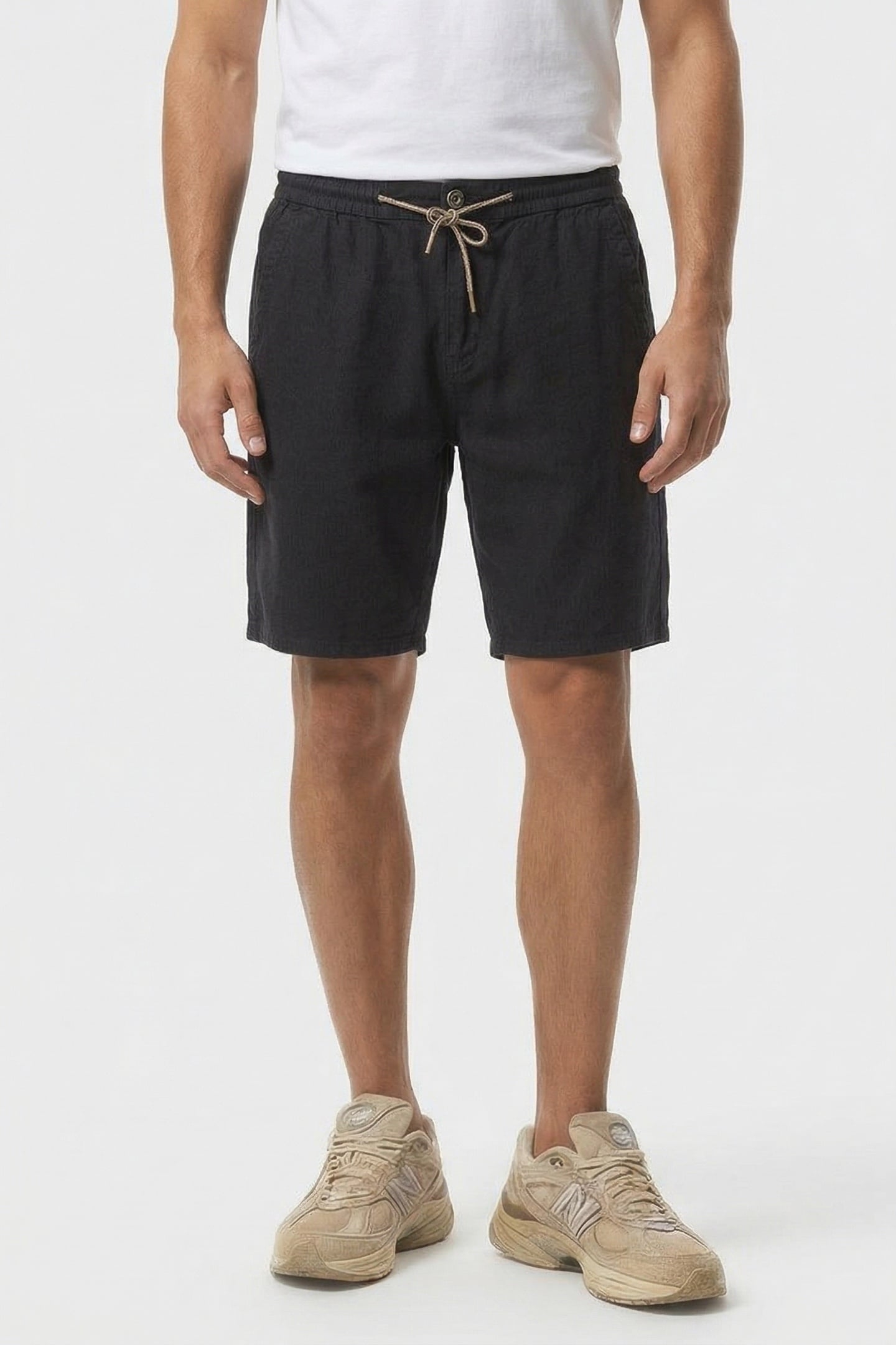 SHORT CHINO WITH LINEN GARMENT DYED NIGHT 1