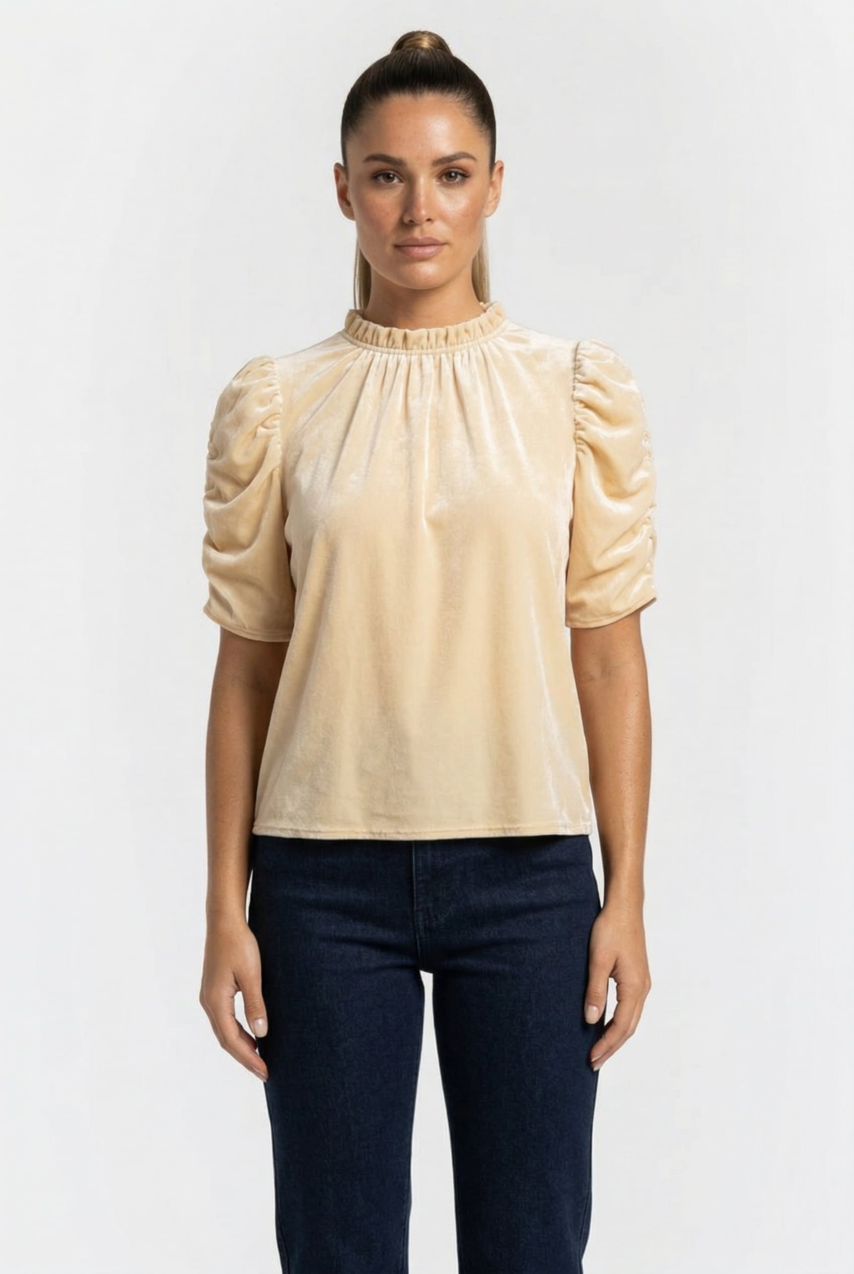 SADIE BLOUSE BEIGE 1