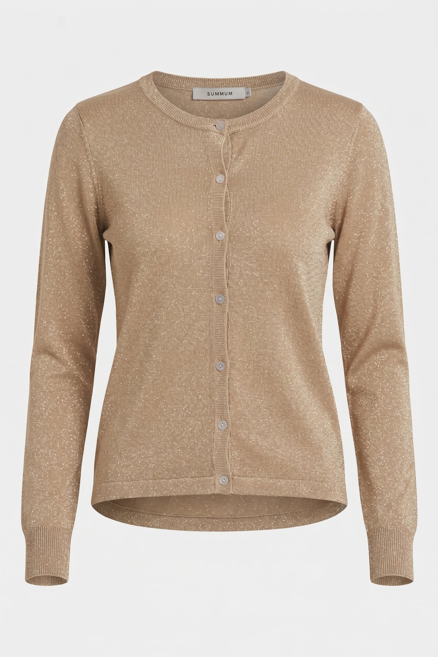 CARDIGAN LUREX KNIT SESAME 3