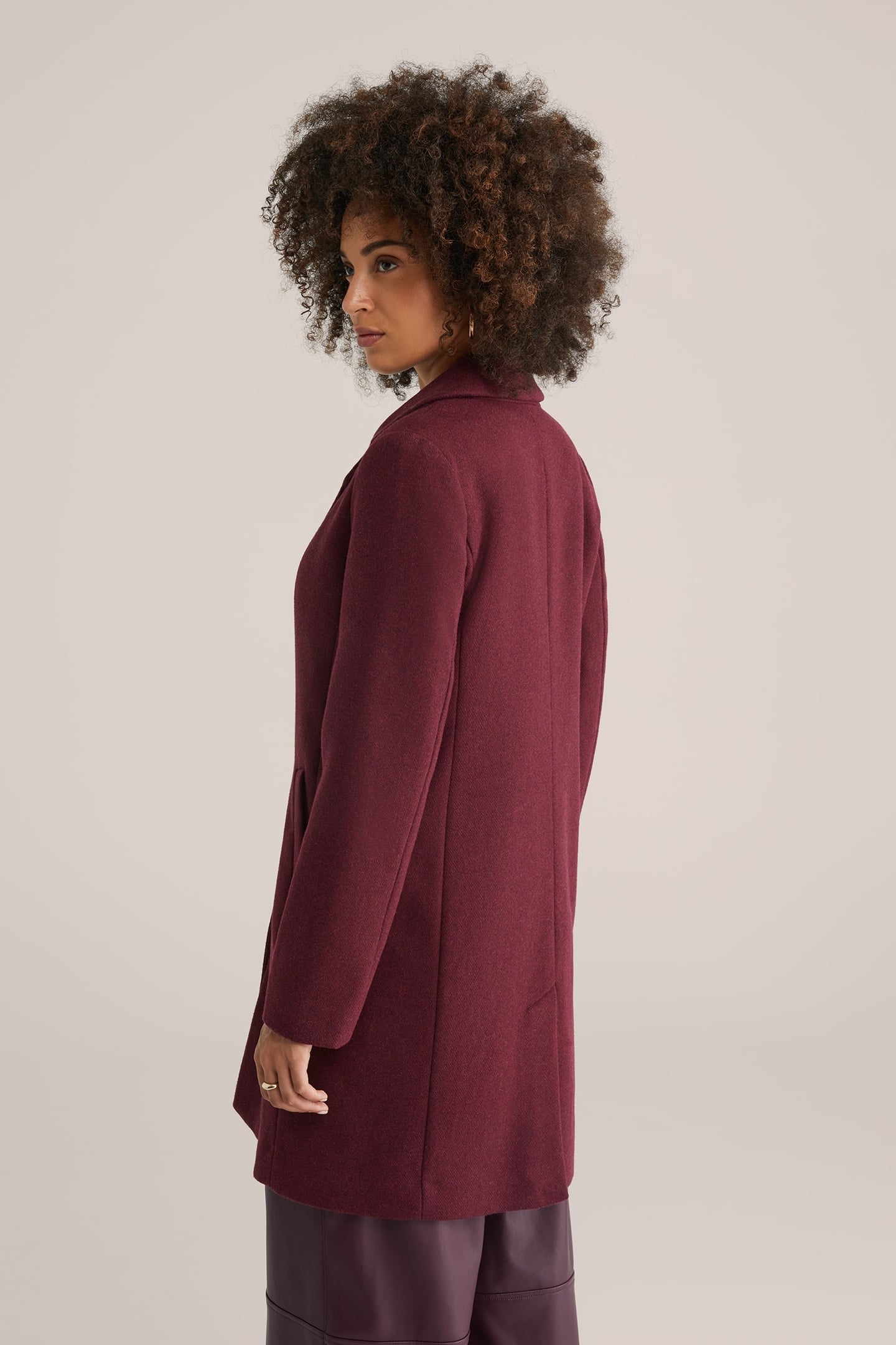 COAT BURGUNDY RED 4