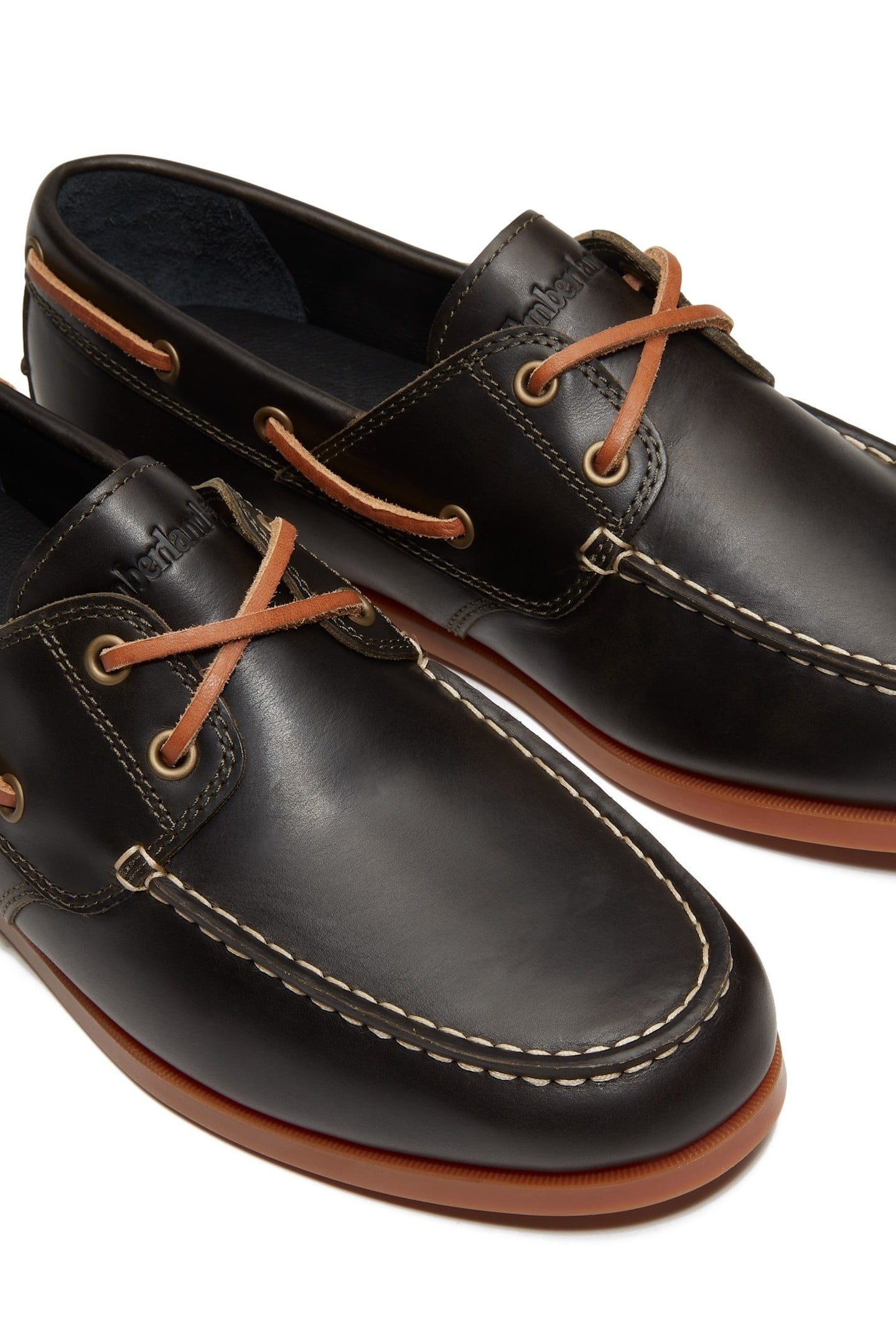 CEDAR BAY ESSENTIAL BOAT SHOE DARK GREEN FULL GRAIN 2