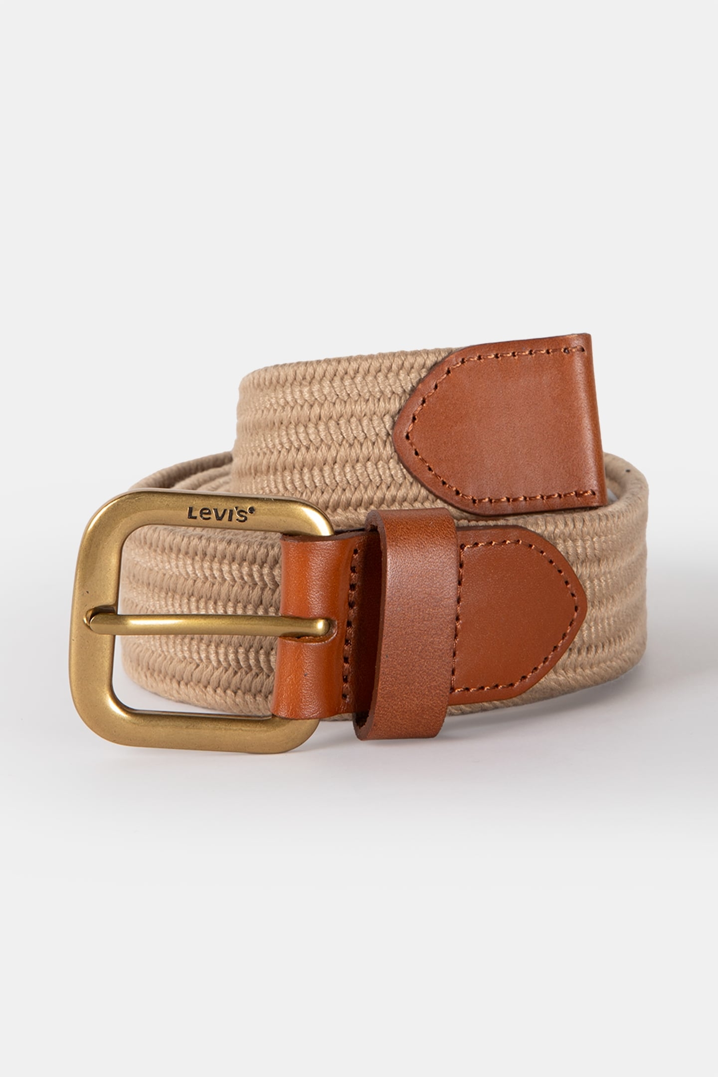 STRETCH WOVEN BELT KHAKI 2