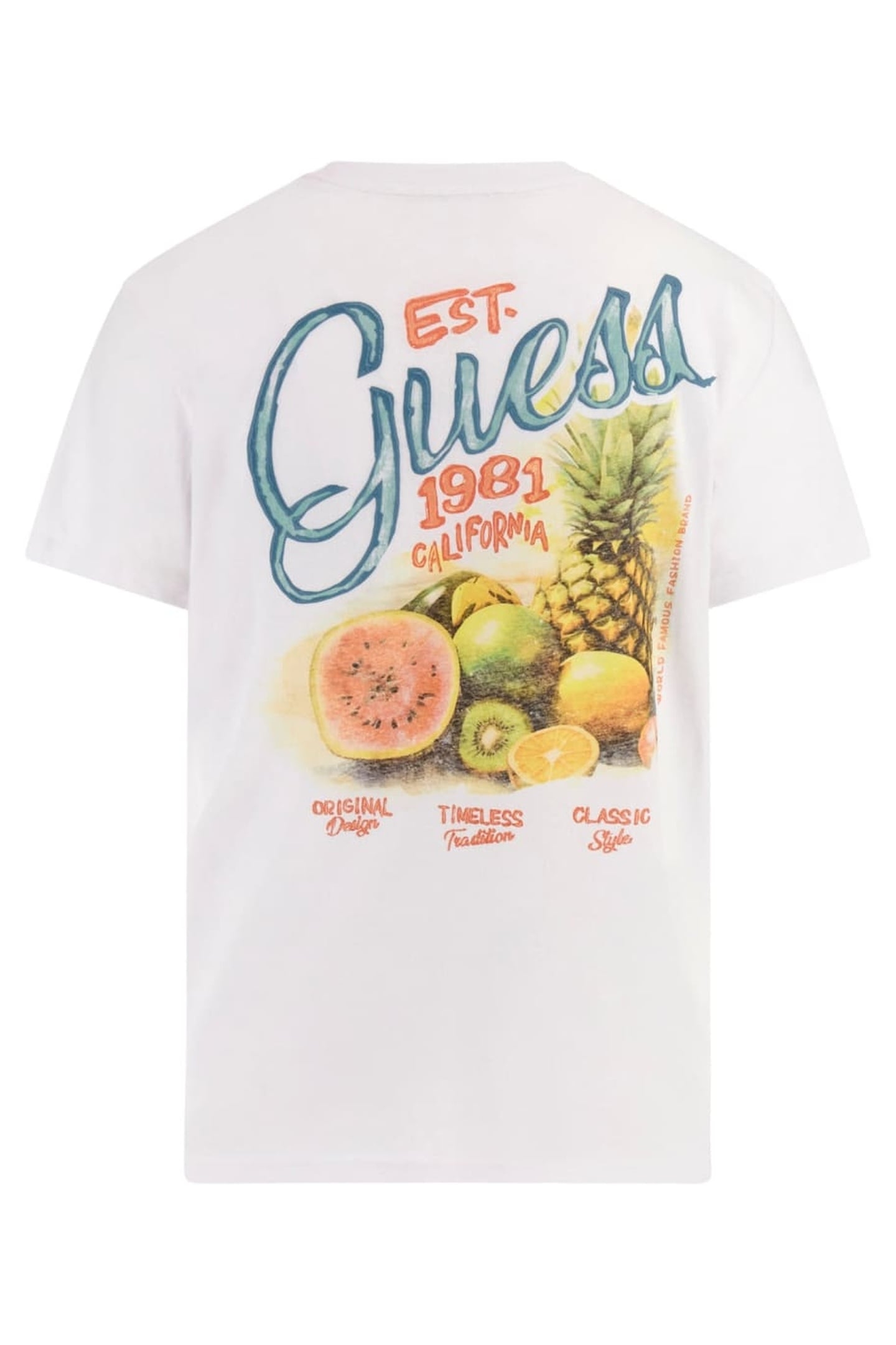 GUESS ECO SS CN FRUITS TEE PURE WHITE 2