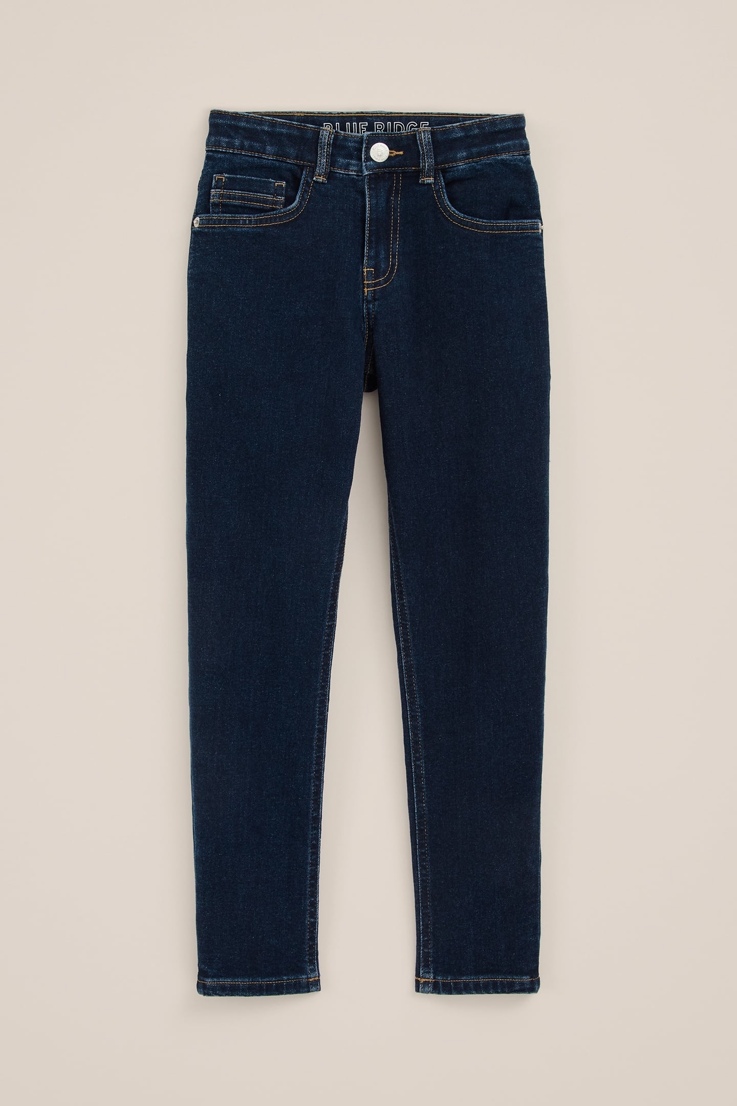 5-POCKET MID WAIST DARK BLUE 3