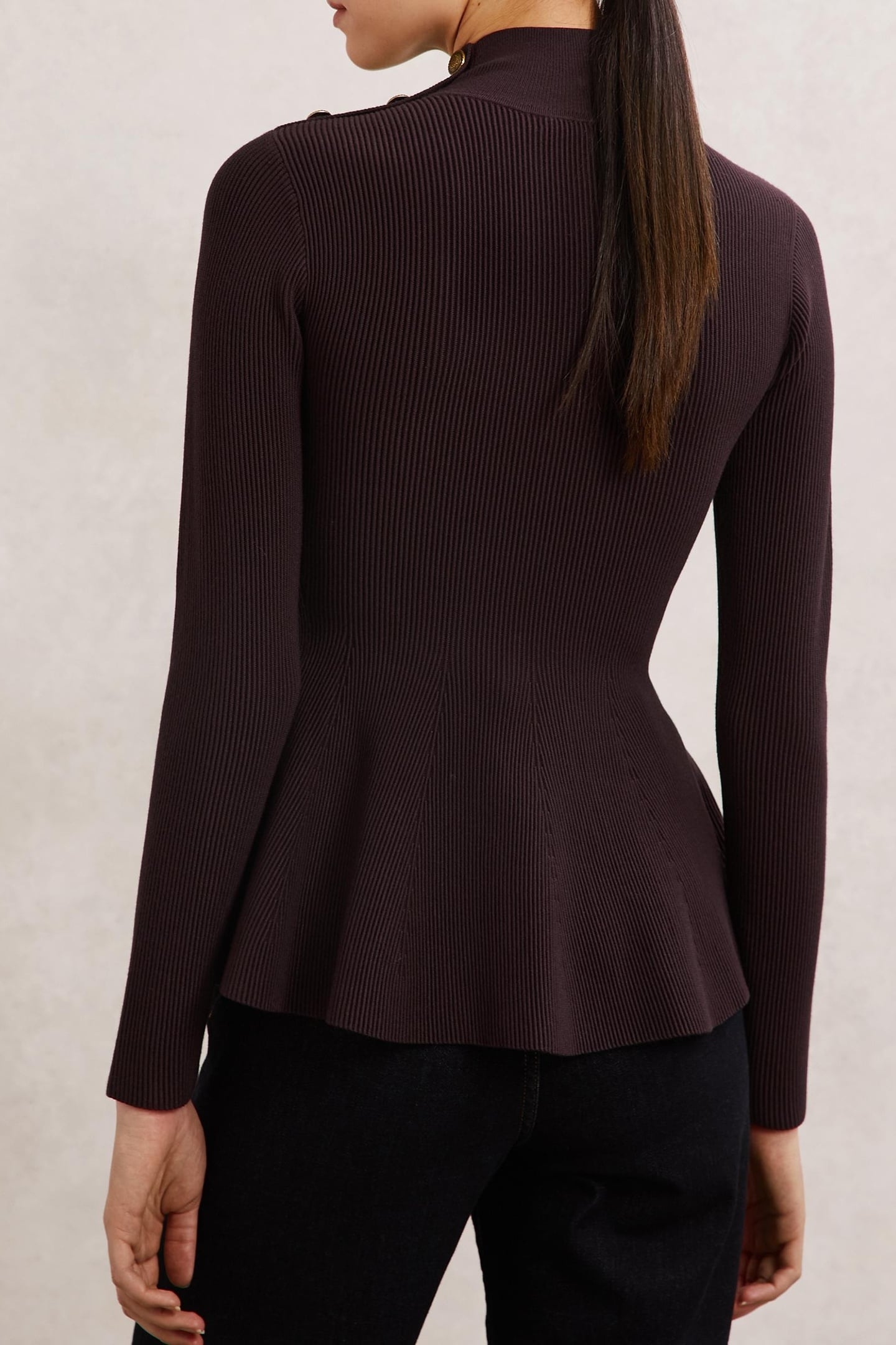 PEPLUM KNIT BURGUNDY 3
