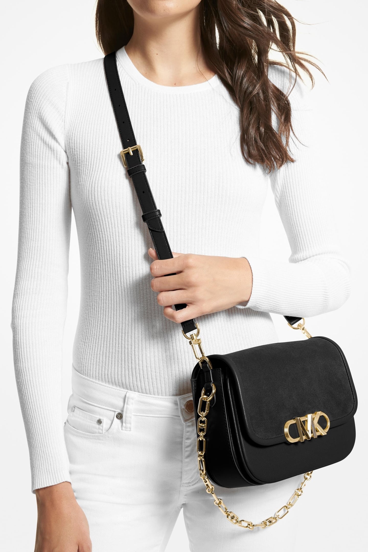 MEDIUM SADDLE MESSENGER BLACK 1