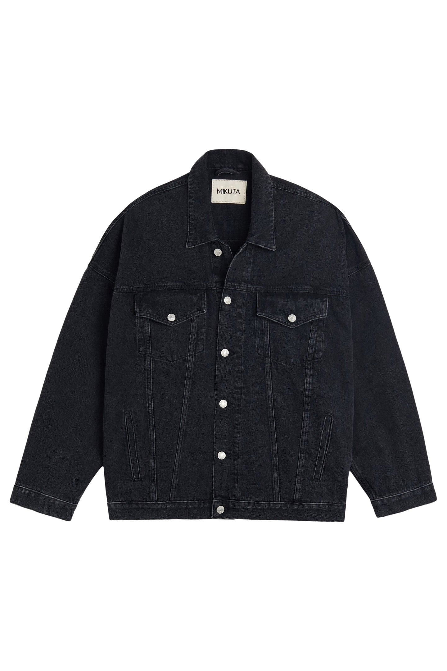 THE BLACK OVERSIZED DENIM JACKET BLACK 1