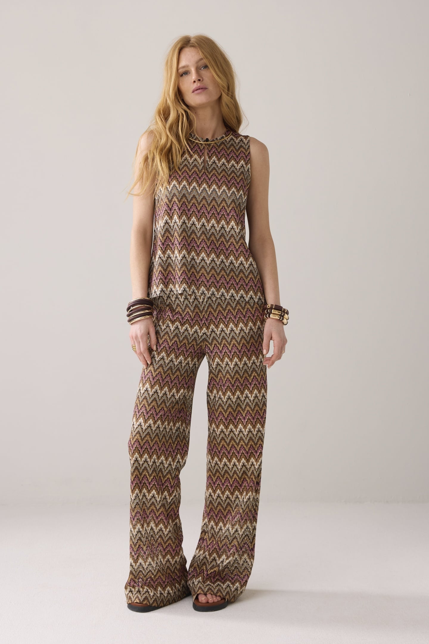 SLEEVELESS ZIG ZAG TOP MULTICOLOUR 1