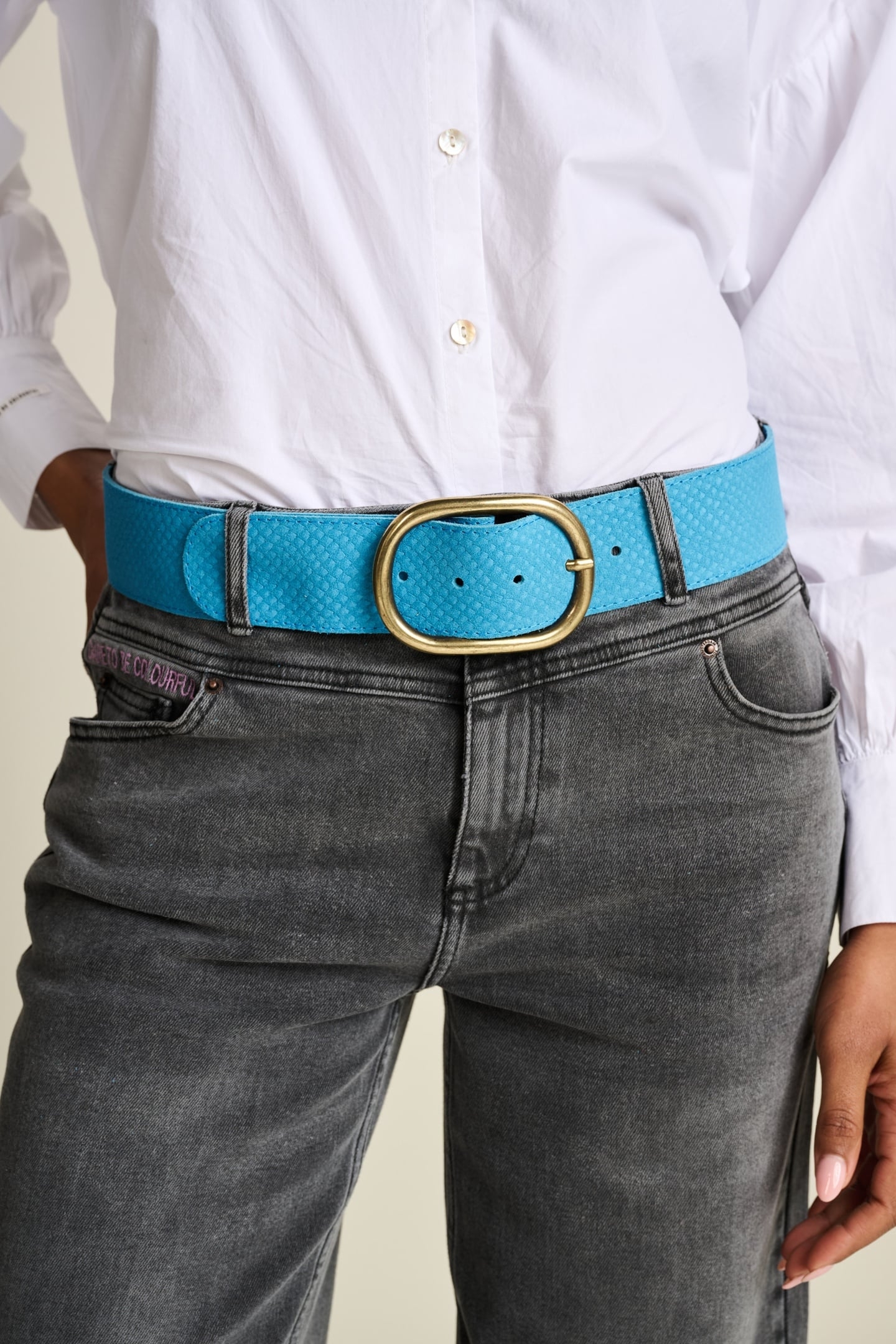 BELT - OLIVIA SUEDE SKY BLUE 3