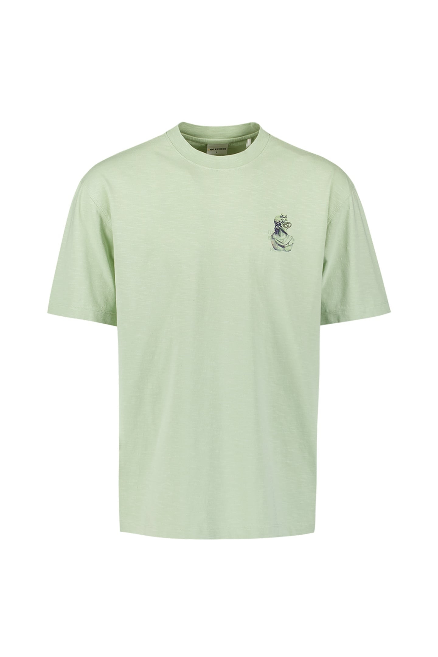 T-SHIRT CREWNECK SLUB PLACED PRINTS MINT 5