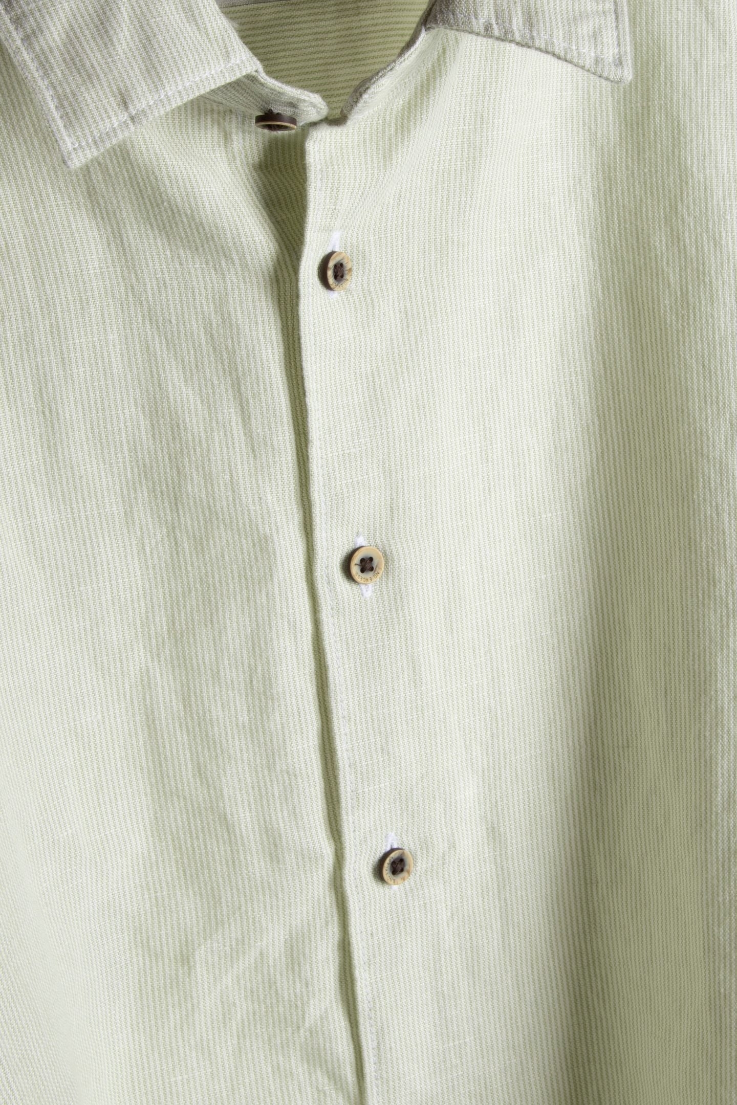 SHIRT STRIPE WITH LINEN GREEN 4