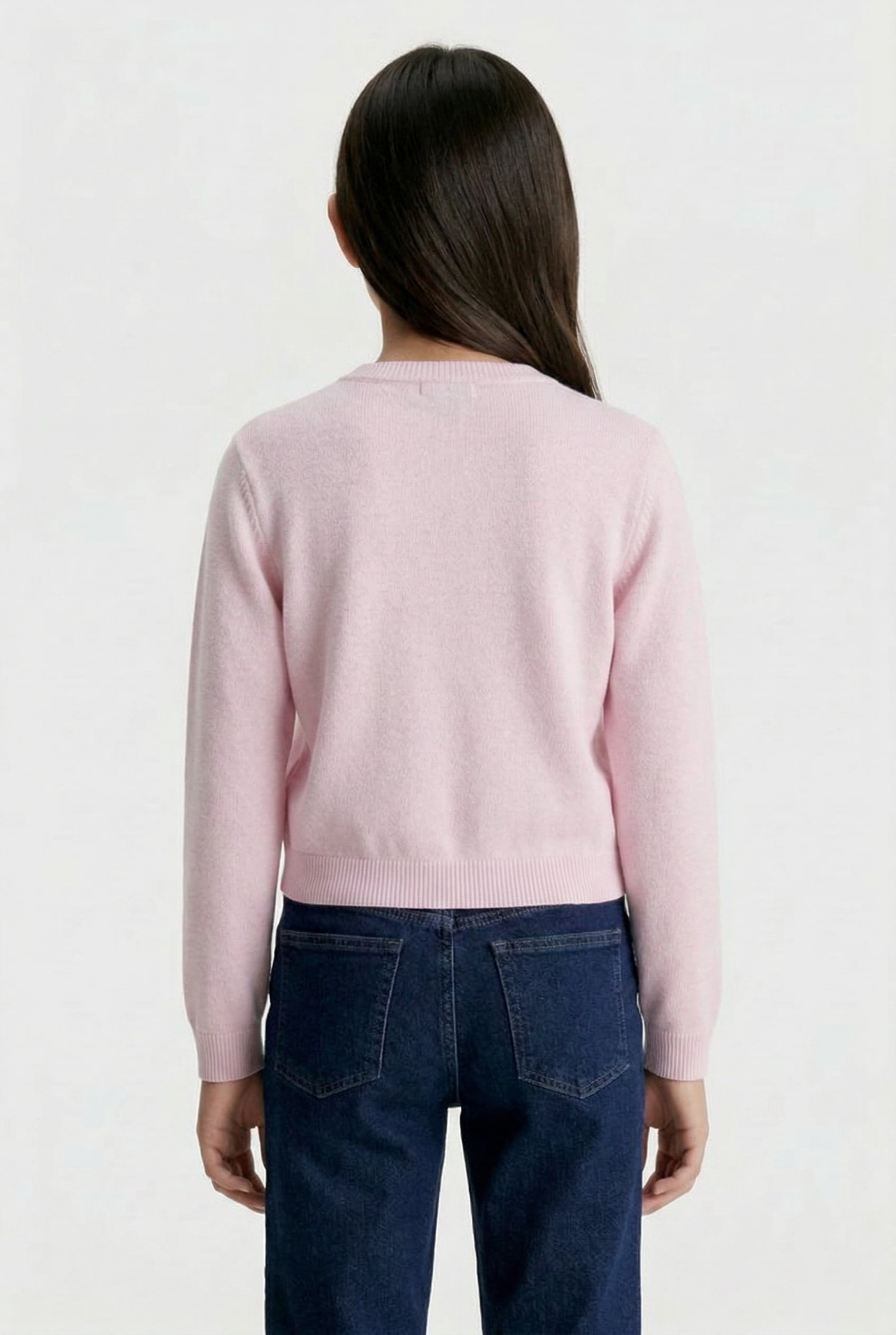 GIRLS MONOLOGO SWEATER PEARLY PINK 2