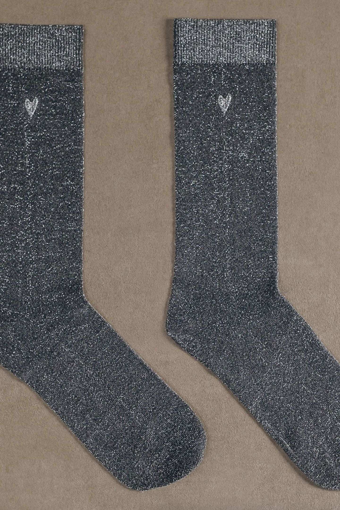 THE DARK LUREX SOCKS SILVER 2