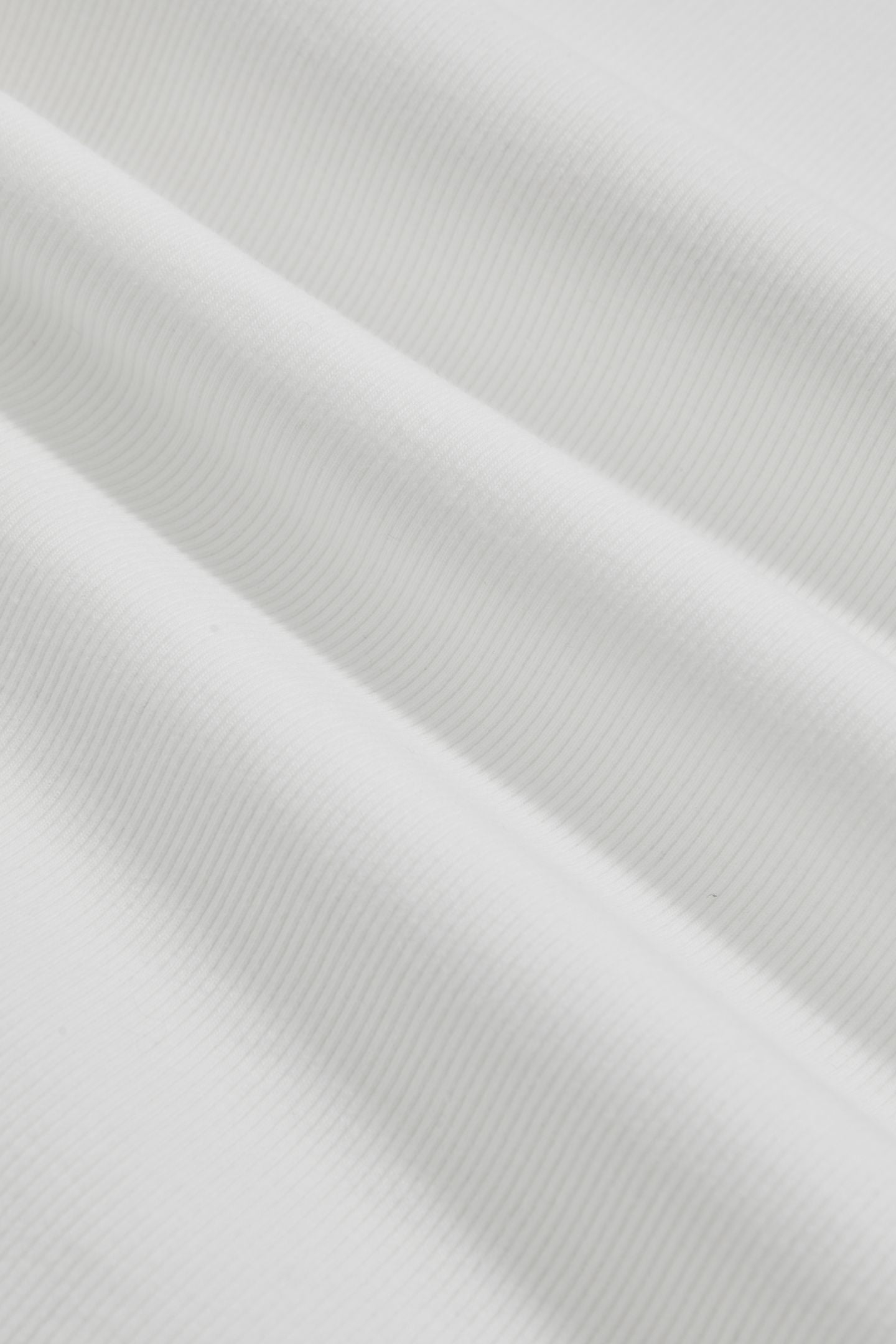 RIB FUNNEL NECK TOP WHITE 4