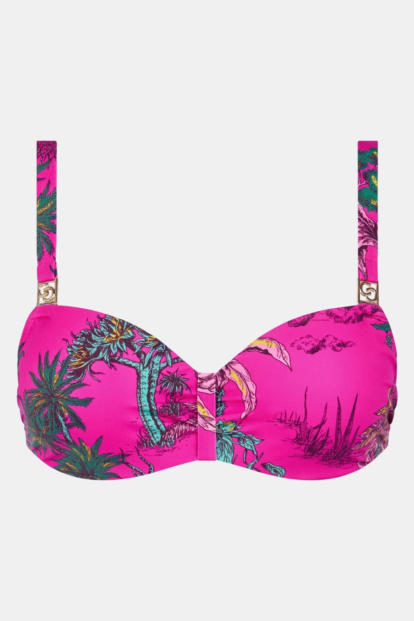SW BRA TSHIRT HALF CUP MEMORY WILD LEOPARD 2