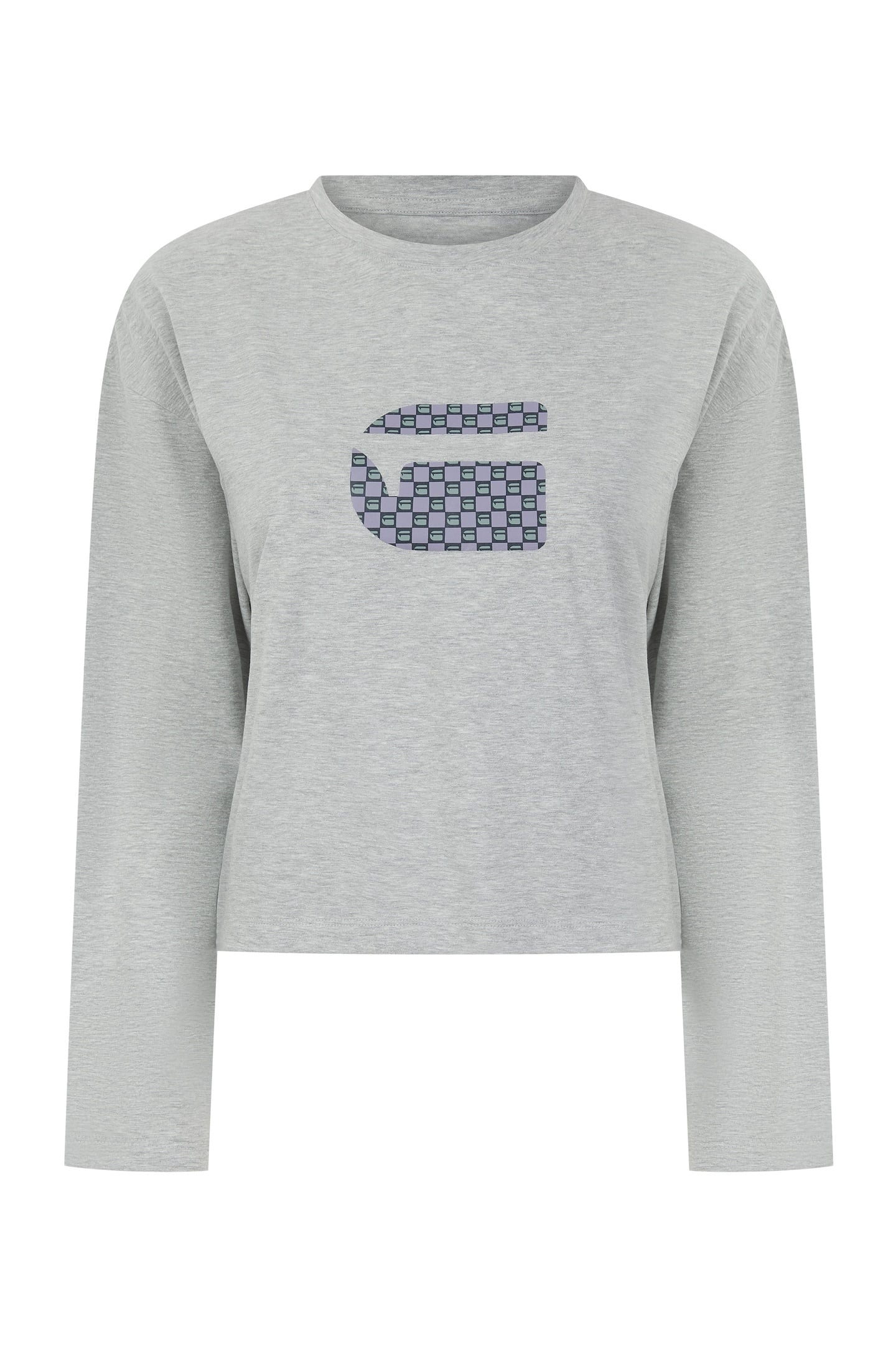 GAIA LOUNGEWEAR LIGHT GREY MARL/MULTI 2