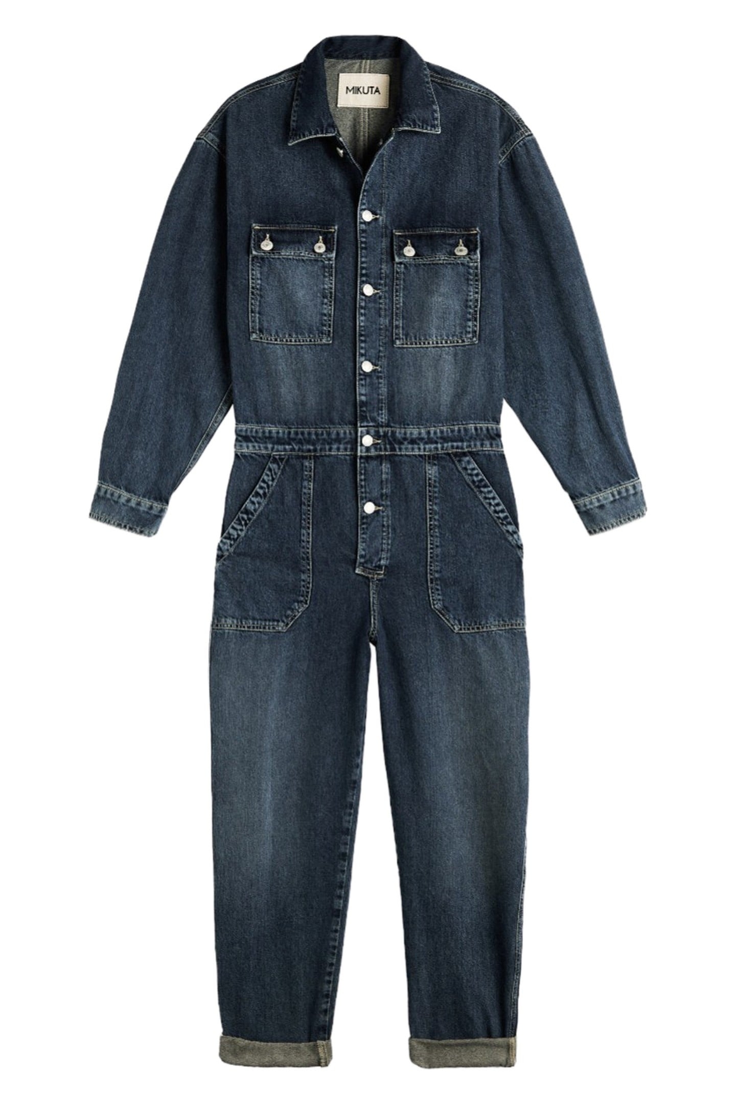 THE DARK BLUE DENIM JUMPSUIT BLUE 3