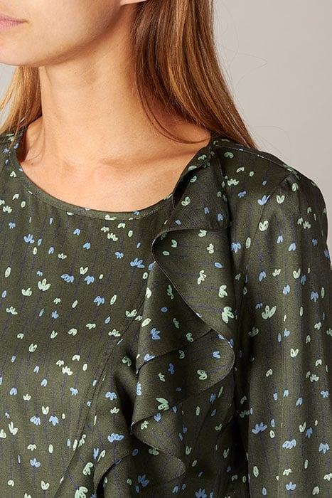 SHIRT VOLANT DETAIL GREEN 5