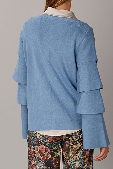 SWT ROUNDNECK FLOUNCED SLEEVES BLUE 3