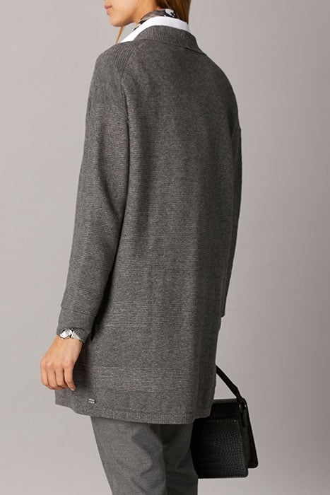 FANCY SHAWLCARD LS TWINSET GREY 3