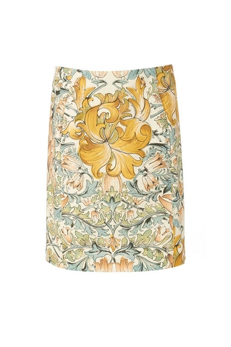 STRAIGHT COTTON SKIRT MULTI 2