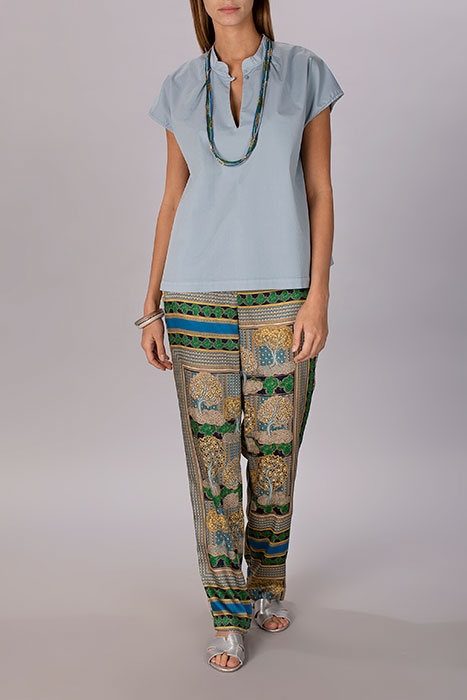 COTTON OVERSIZED SHIRT BLUE 5