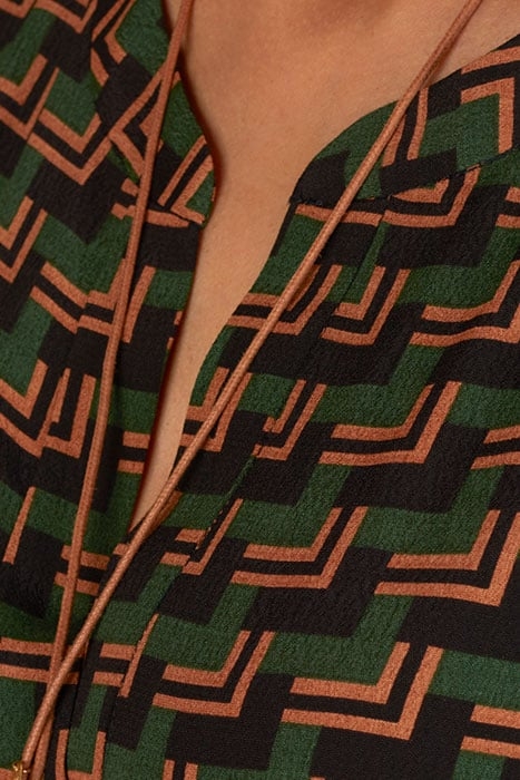 DRESS WITH BIG CUFFS GREEN 6