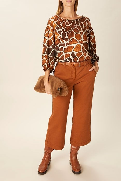 LOOSE SLEEVE SHIRT BROWN 4