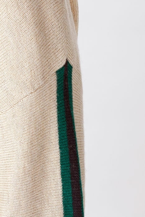 ROUNDNECK SWT STRIPED SLEEVES BROWN 5