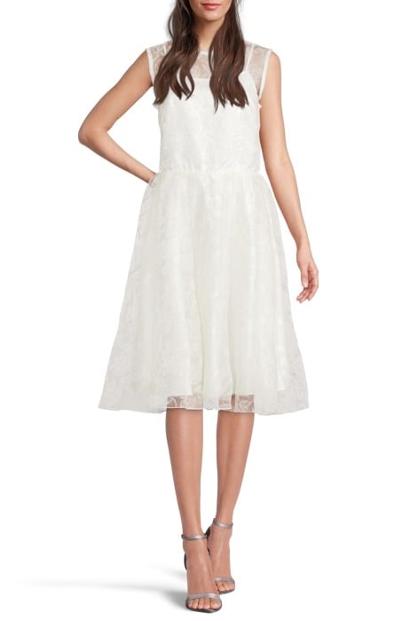 ZATCHBELL ABITO ORGANZA STAMPA WHITE 1