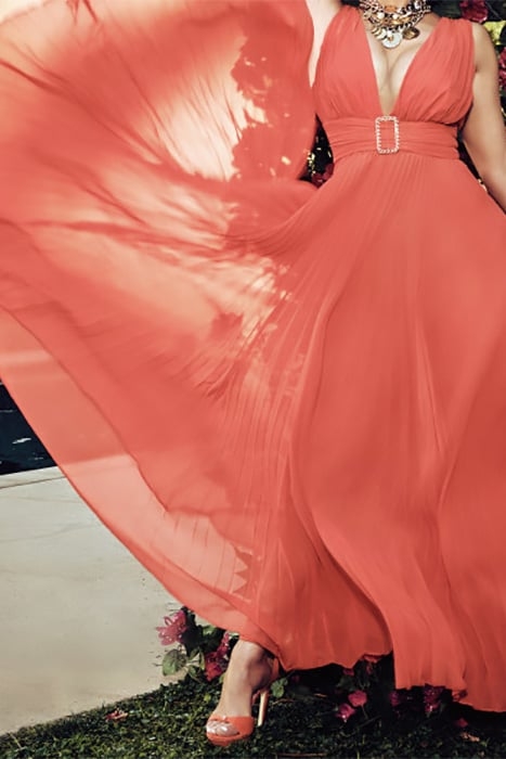 SHAE MAXI DRESS ROUGE RAGE 5