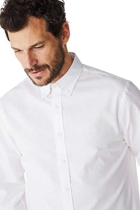 THE MCG RF COTTON LINEN SHIRT WHITE 4
