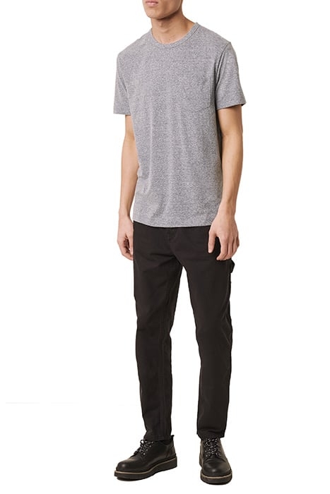 MELANGE TRI-BLEND JERSEY T-SHIRT DUSTY BLUE MELANGE 4