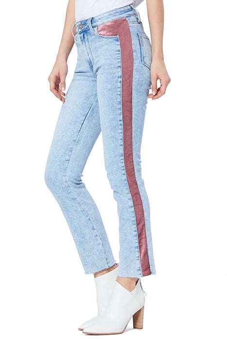 CINDY RAW HEM INDIGO VELVET ROSE 3