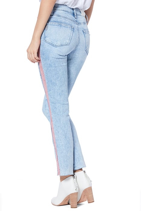 CINDY RAW HEM INDIGO VELVET ROSE 4