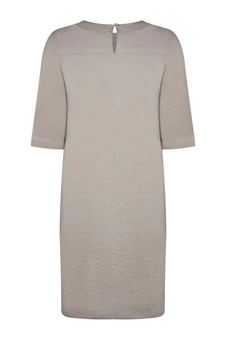 TEXTURED TEE DRESS BONE 2