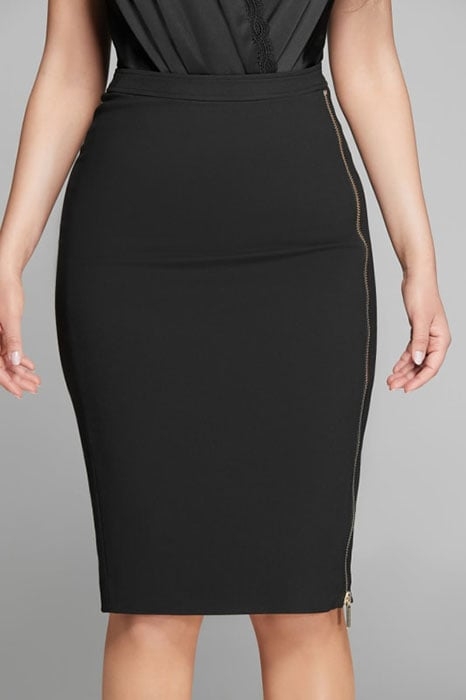 TERRY SKIRT JET BLACK A996 1