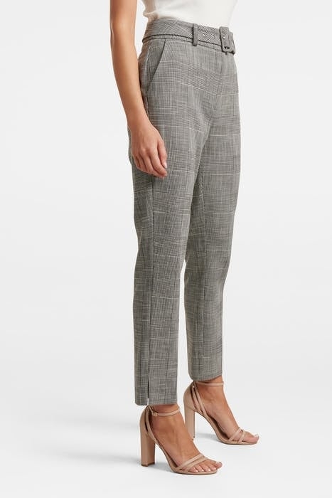 COURTNEY CHECK BELTED PANT CHECK 5