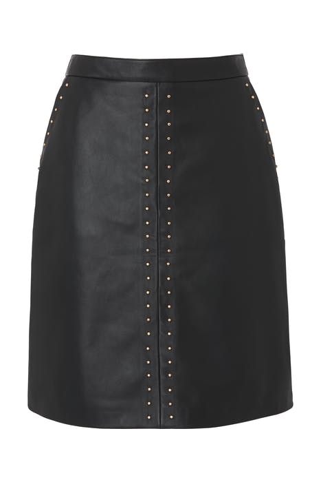 LISA MIDI SKIRT BLA-BLACK 1