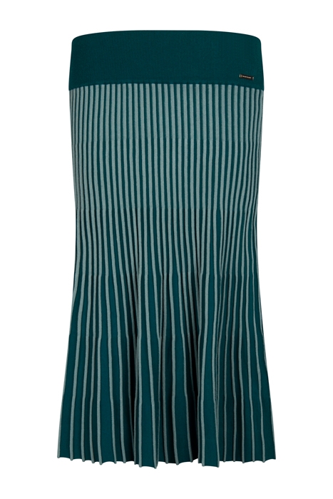 ADELE SWEATER SKIRT ORNATE TEAL AND BLUE 1